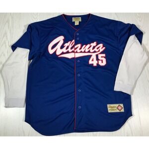 Atlanta Braves Jersey XL Stardom Limited Edition Stadium Series Blue 45 Baseball